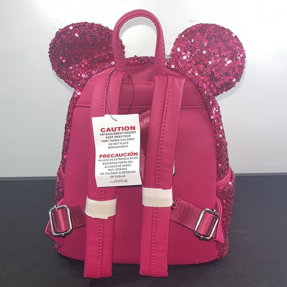 Disney Parks Limited Edition Magenta Loungefly Minnie Mouse Backpack main image 6